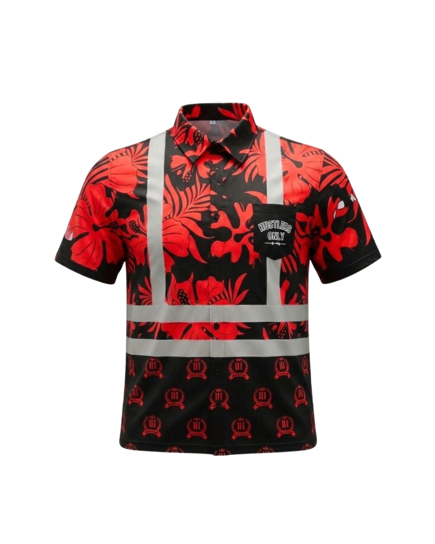 (RED) POLO "HUSTLERS 24/7"
