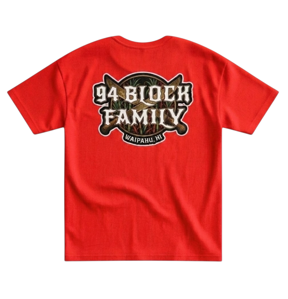 "94 BLOCK FAMILY" (Back Logo) cotton Tee