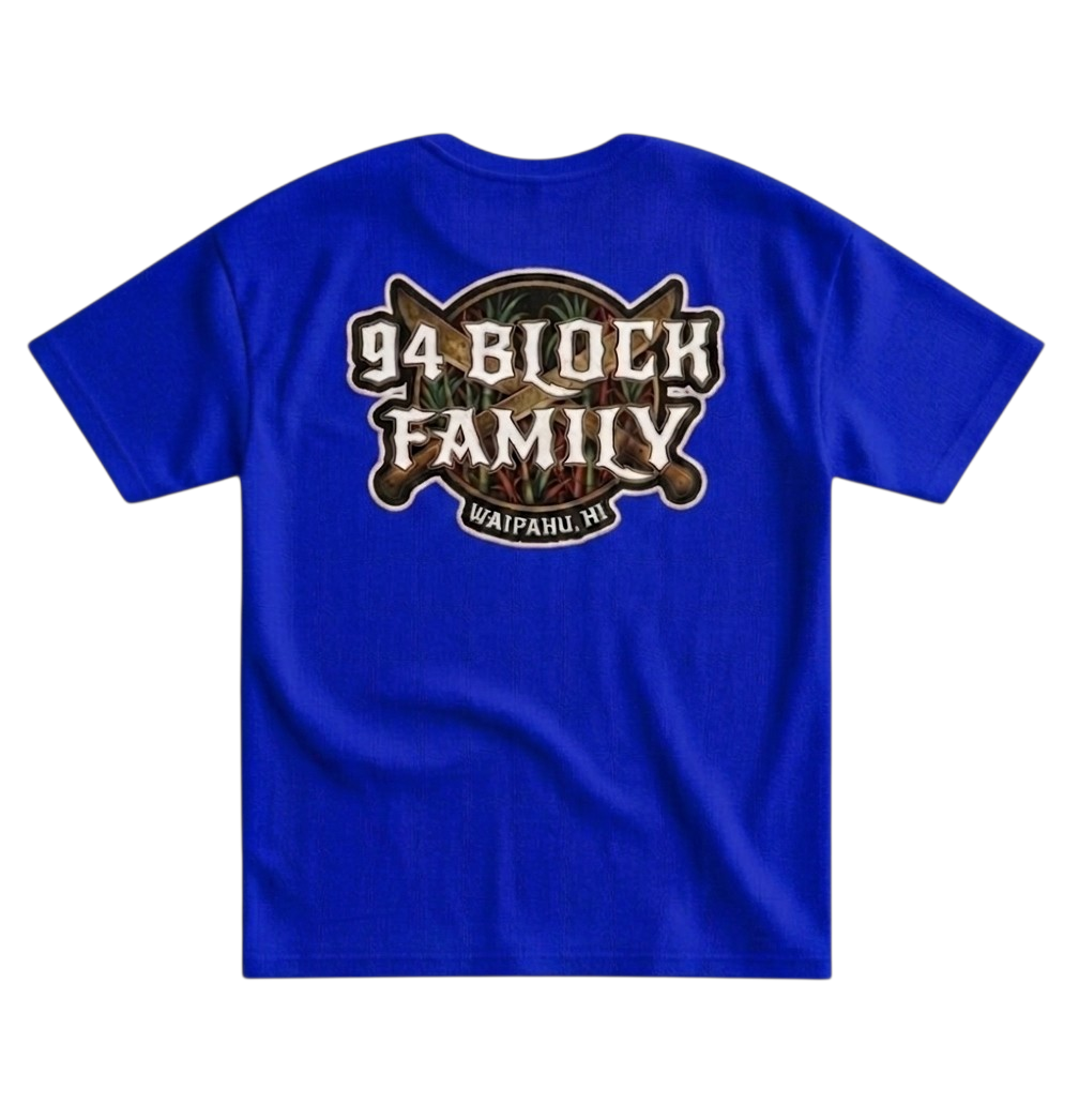 "94 BLOCK FAMILY" (Back Logo) cotton Tee