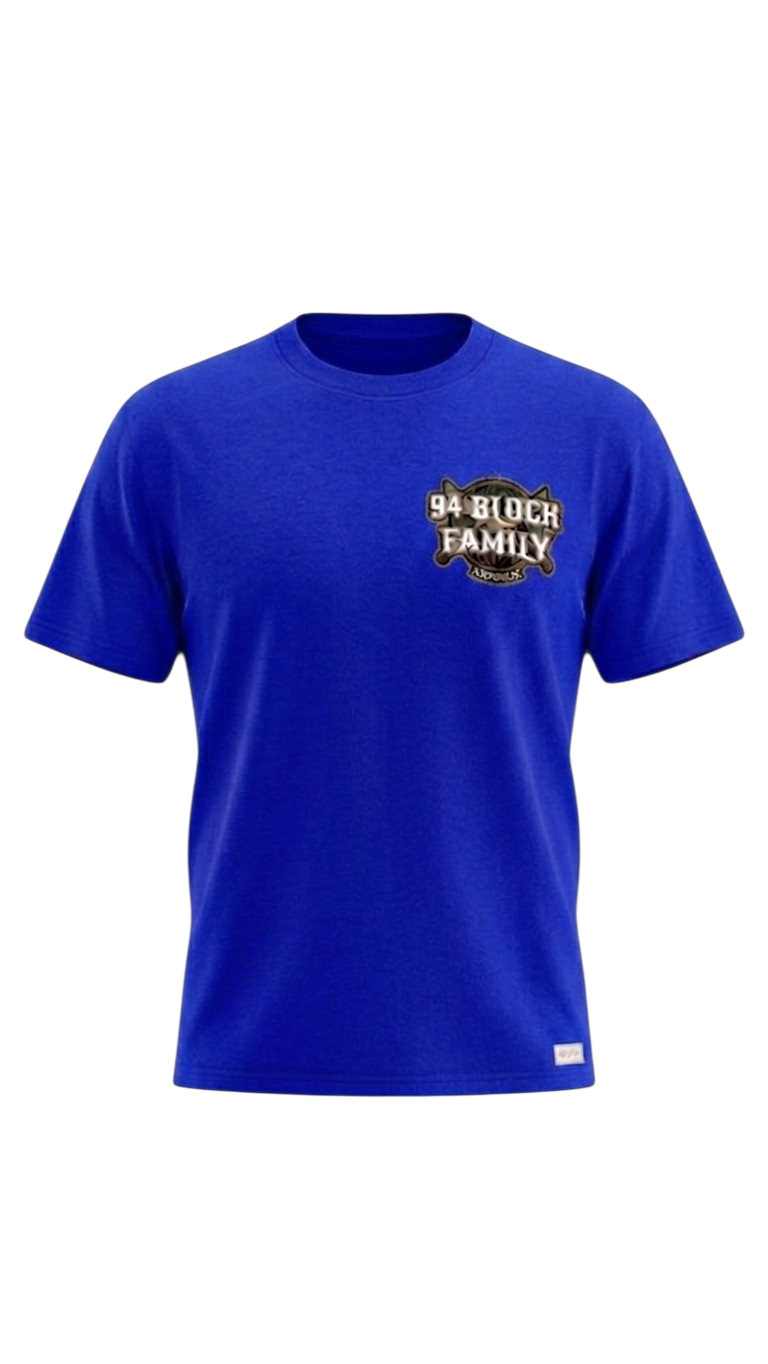 "94 BLOCK FAMILY" (Back Logo) cotton Tee