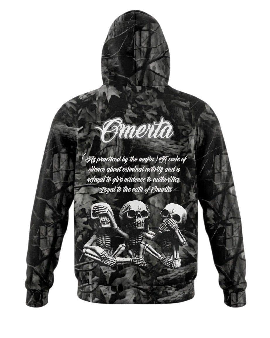 "CODE OF SILENCE" (Camo) Black/Gray