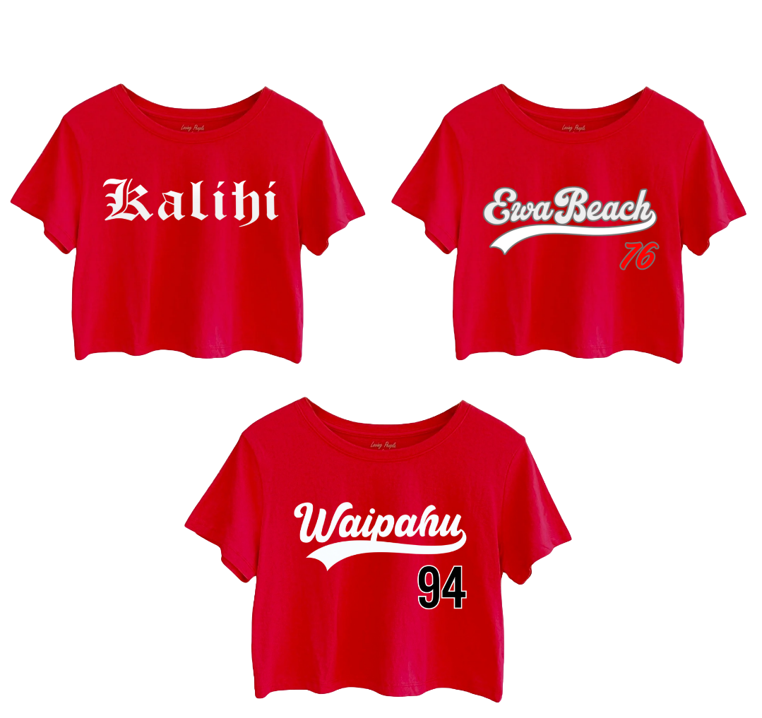 **RED Crop Top (Hometown Collection)