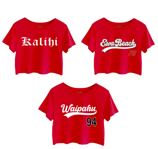 **RED Crop Top (Hometown Collection)