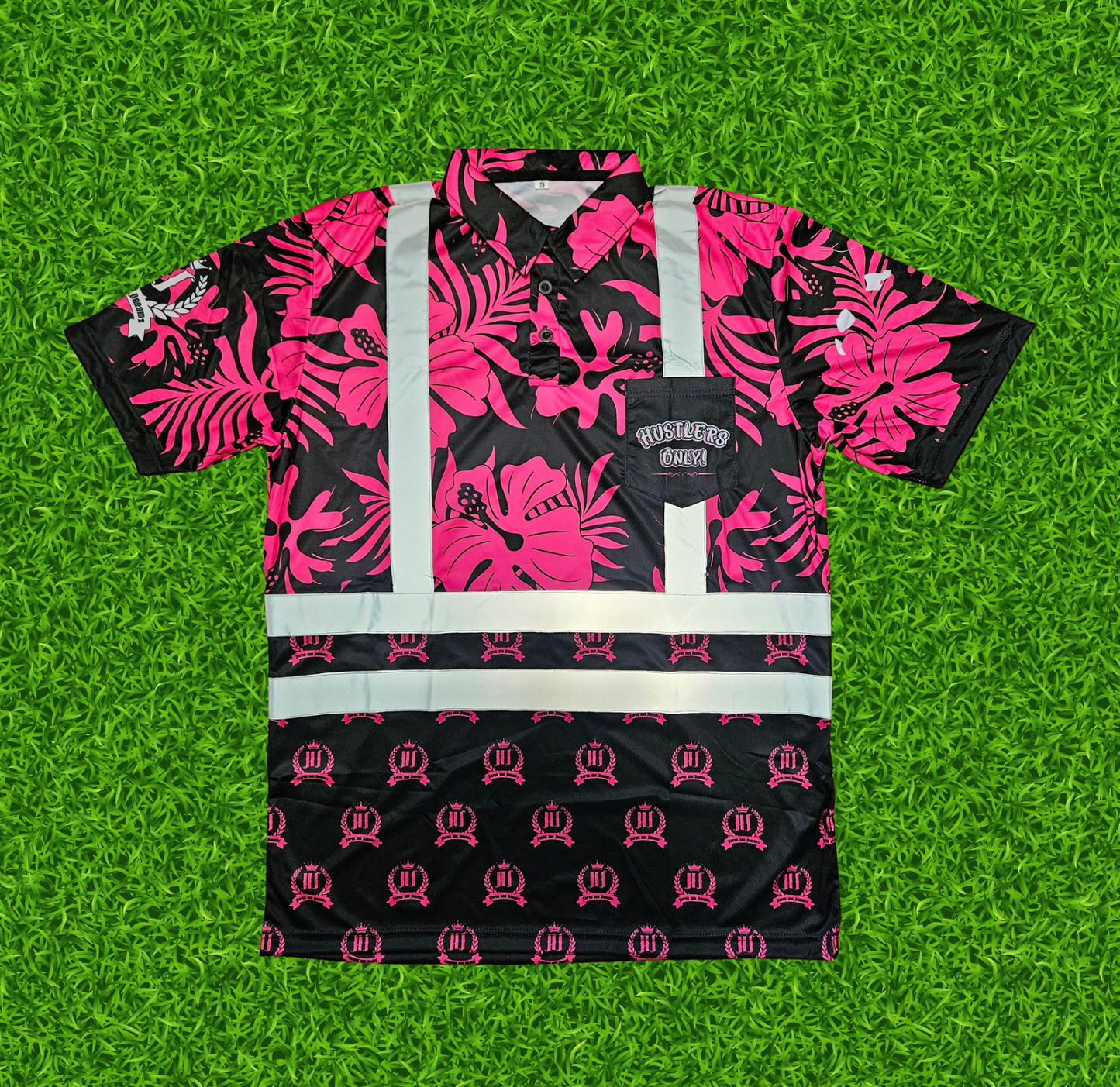 (PINK) POLO with reflectors"