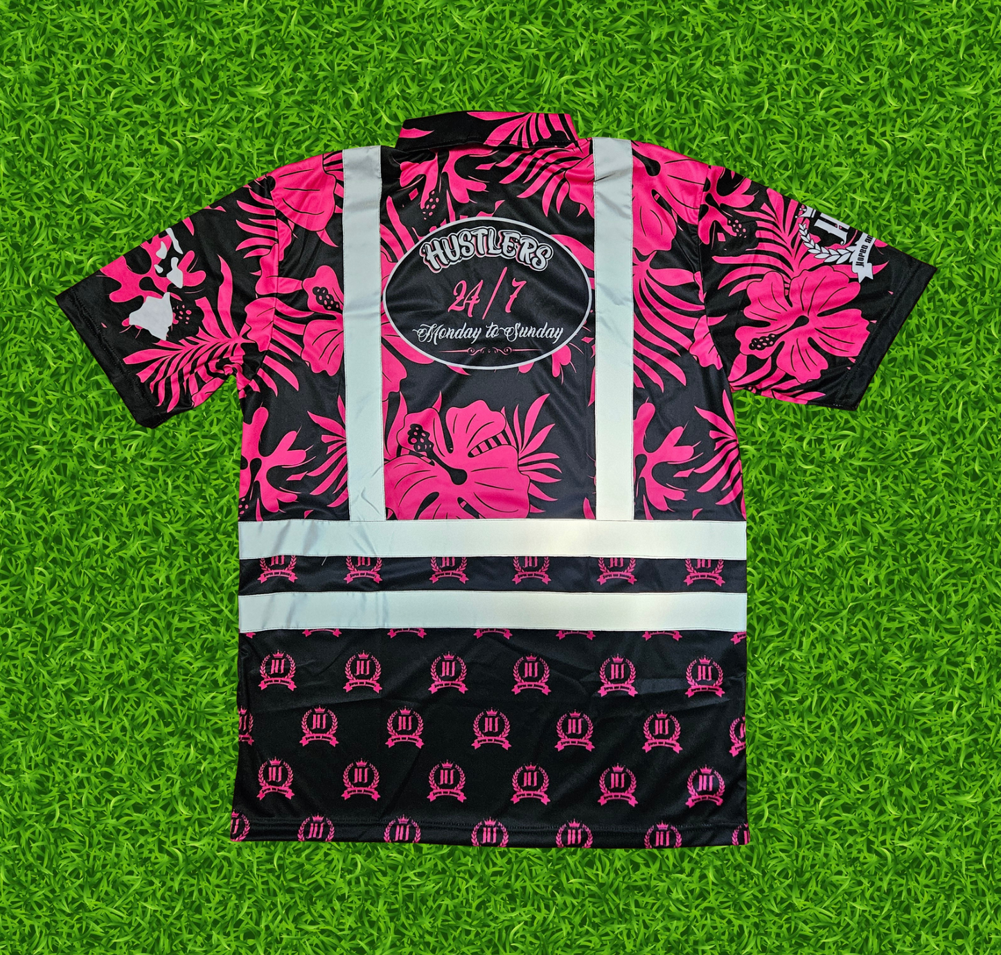 (PINK) POLO with reflectors"