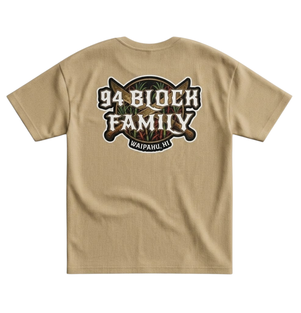 "94 BLOCK FAMILY" (Back Logo) cotton Tee