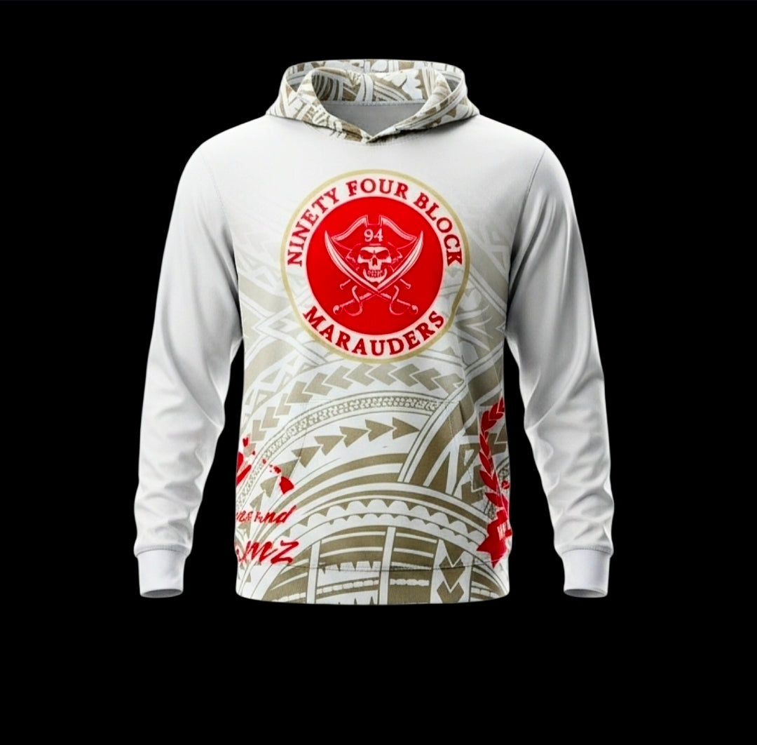 NINETY FOUR BLOCK MARAUDERS hoodie (Red/Gold)
