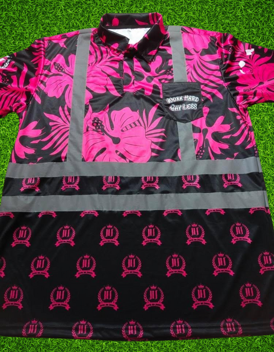 (PINK) POLO with reflectors"