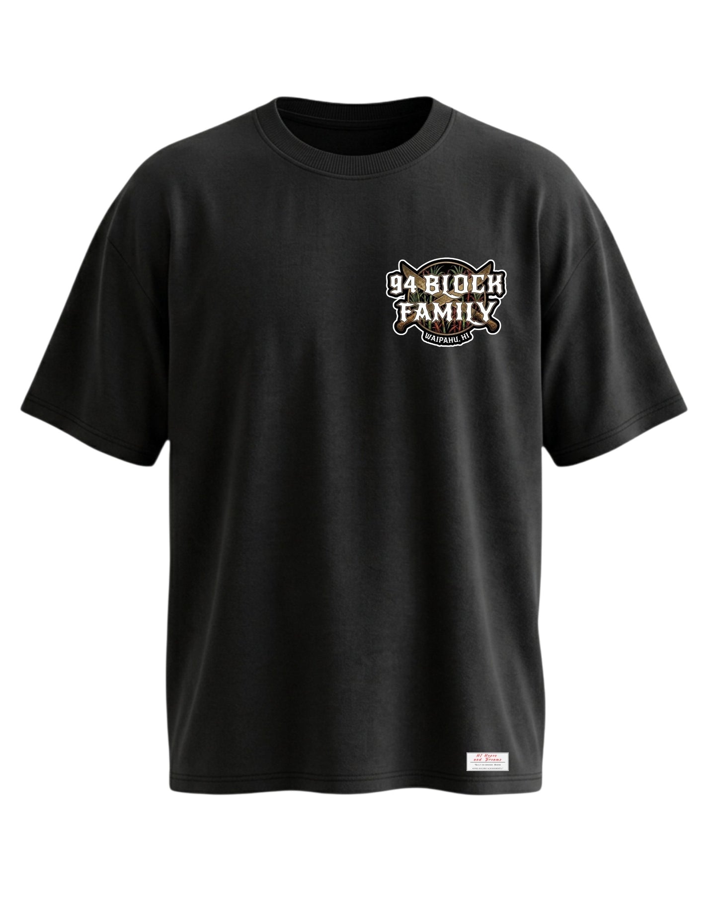 "94 BLOCK FAMILY" (Back Logo) cotton Tee